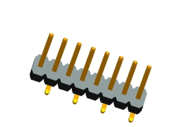 1.27mm Single Row 180° SMT Type Pin Header
