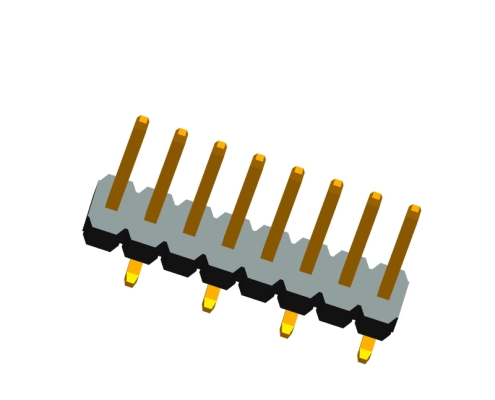 1.27mm Single Row 180° SMT Type Pin Header