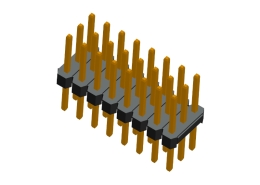 2.00mm triple row straight DIP type pin header