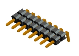 2.00mm single row dual housing right angle dip type pin header