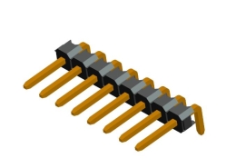 2.54mm single row right angle DIP type pin header
