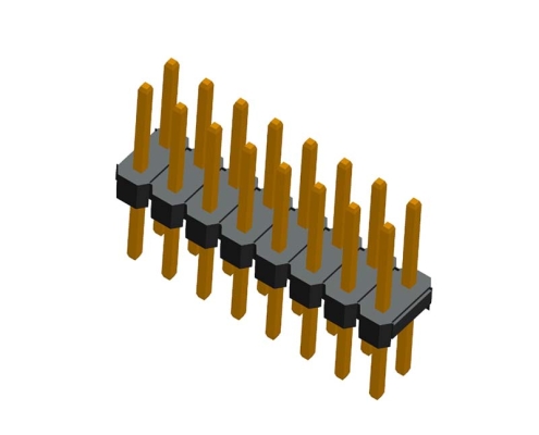 2.54mm double row straight DIP type pin header