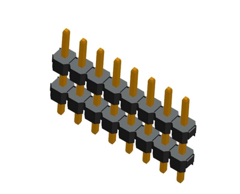 2.54mm single row dual housing straight DIP type pin header