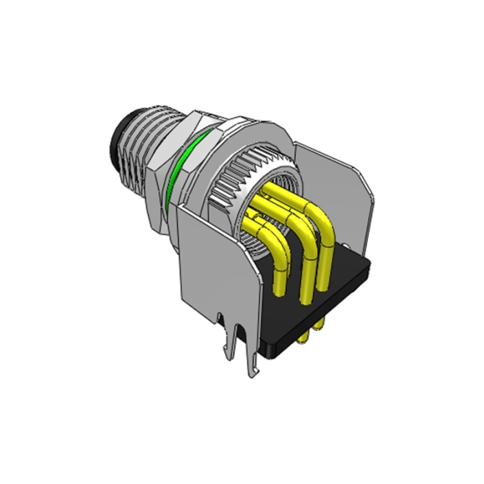 M8 Male Bent Receptacle 5P Code B Circular Connector - FPIC