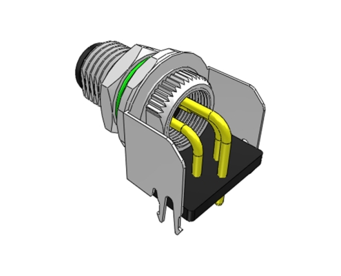 M8 Male Bent Receptacle