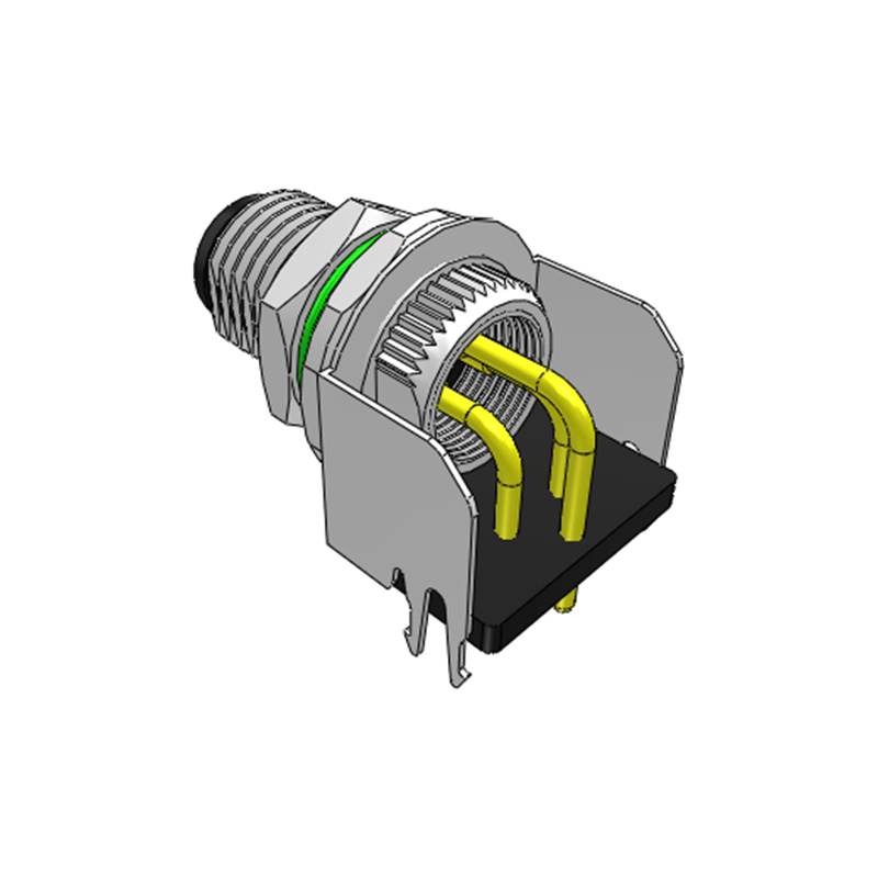 M8 Male Bent Receptacle