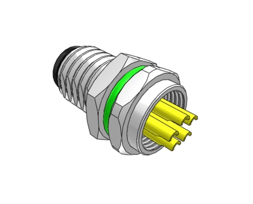 M8 Male Welded Socket 5P Code B