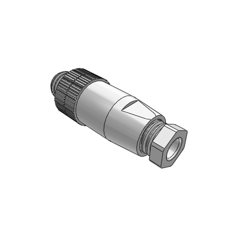 M12 Plastic Screw Lock Male Plug 5P