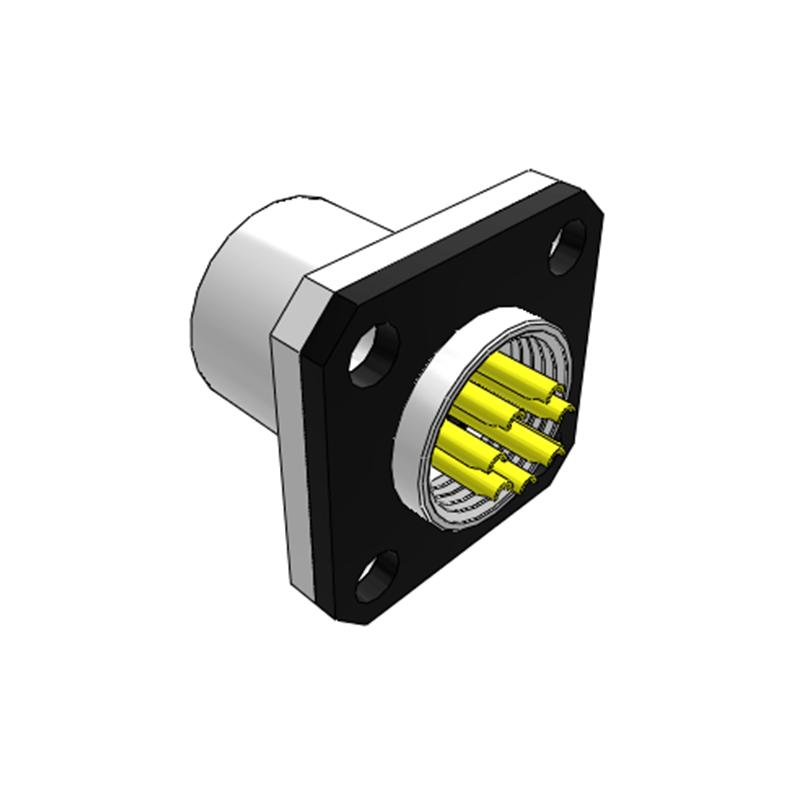 M12 Square Socket 08/12/17P Code A Female Connector