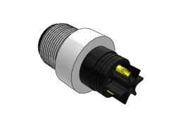 M12 6-Pin Code M Male Welded Plug Connector