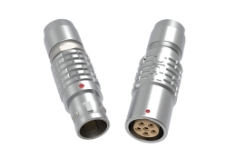 push pull self-locking connector