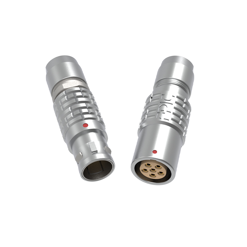 push pull self-locking connector