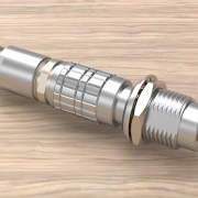 push-pull self-locking connector
