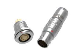 push pull self locking connector