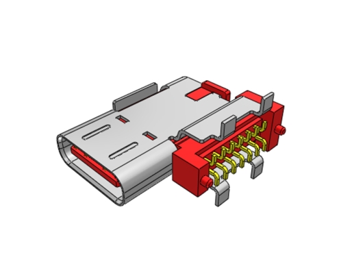 14P Side-Entry SMT USB Type-C Female Socket
