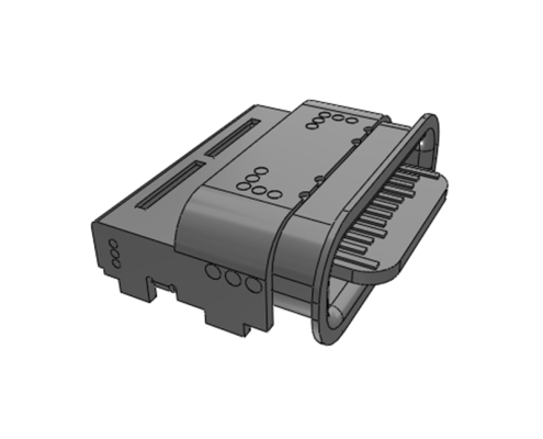 24P Waterproof SMT USB Type-C Female Connector
