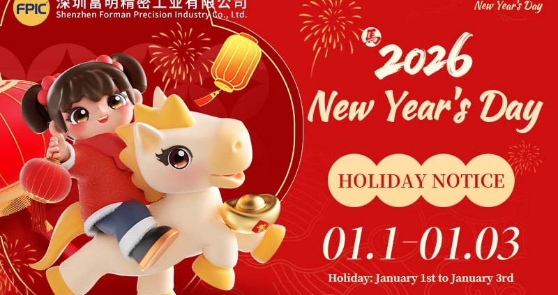 New Year Holiday Notice