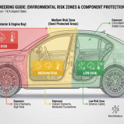 Automotive connectors installation zones and environmental exposure