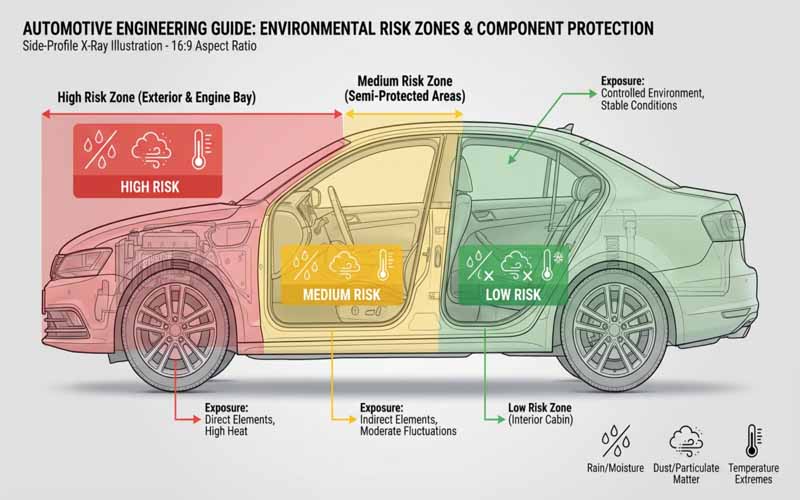 Automotive Installation Zones Diagram