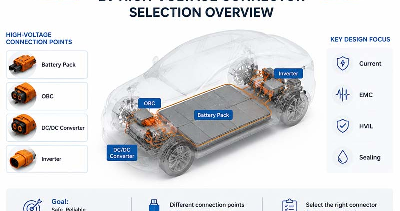 EV High-Voltage Connector Selection Overview