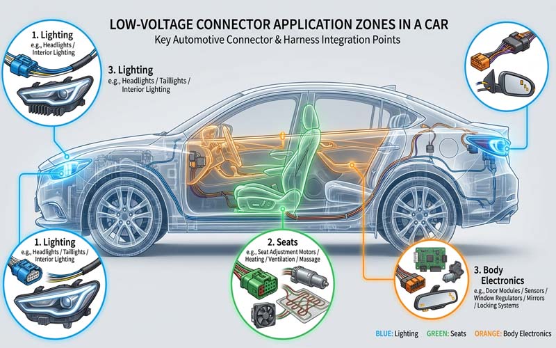 Low-Voltage Connector Application Zones