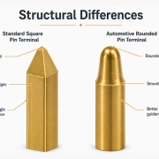 Square Pin Terminals vs. Automotive Rounded Pin Terminals