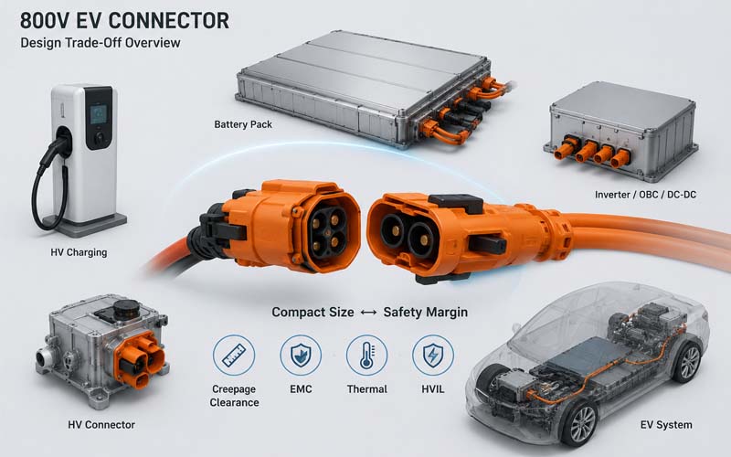 800V EV CONNECTOR Design Trade-Off Overview
