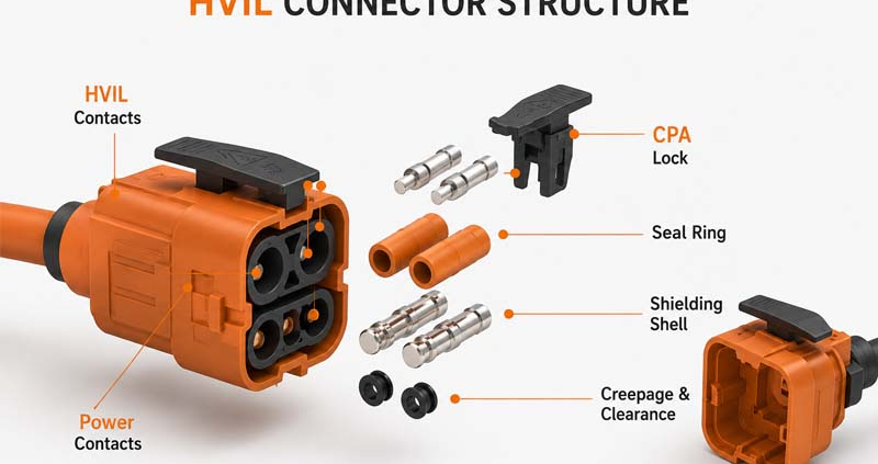 Anatomy of an EV High-Voltage HV Connector