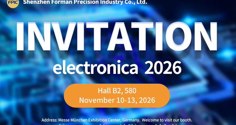 FPIC invitation to electronica 2026 Hall B2 Booth 580 in Munich Germany