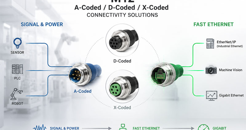 M12 A-Coded vs D-Coded vs X-Coded Overview