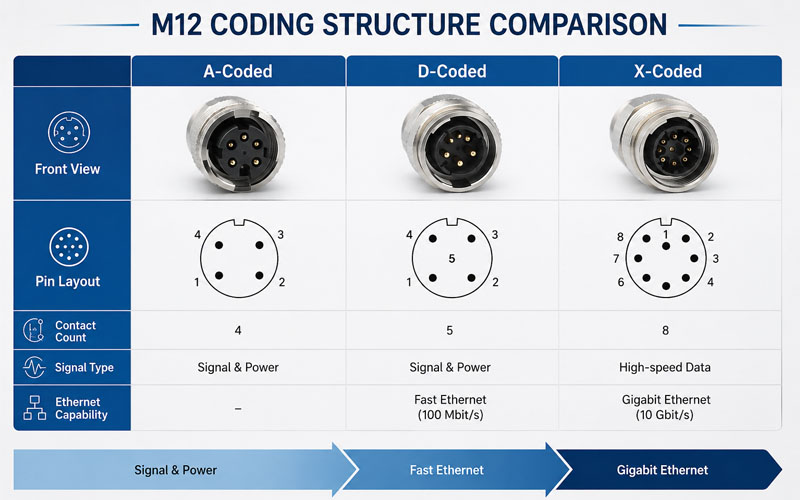 M12 Coding Structure Comparison