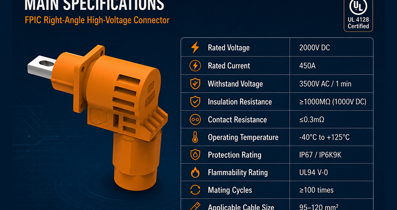 2000V 450A BESS Connectors
