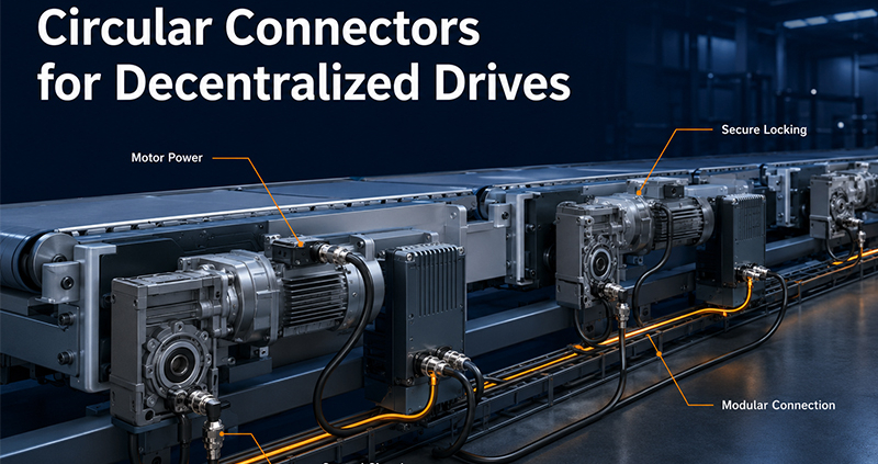 Circular Connectors for Decentralized Drives
