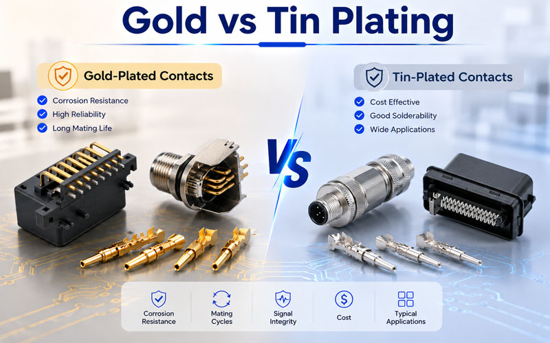 Gold vs Tin Plating Connector Comparison