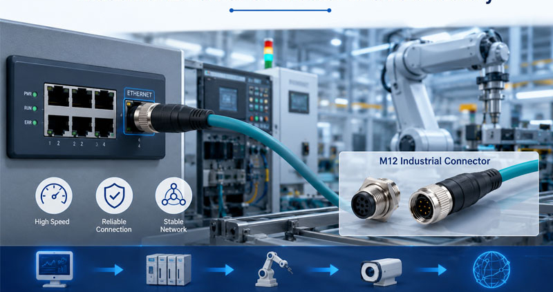 Industrial Ethernet Connector in Smart Factory