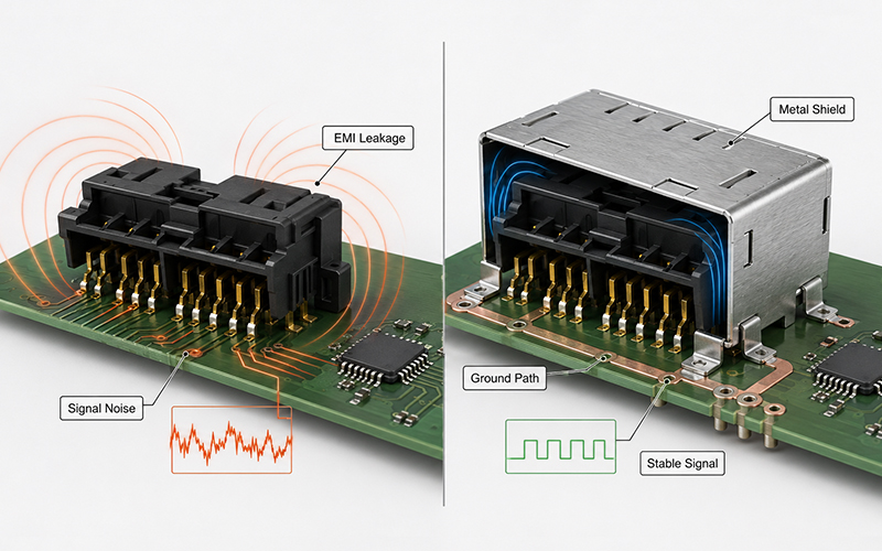 What EMI Shielding Does at the Connector Interface
